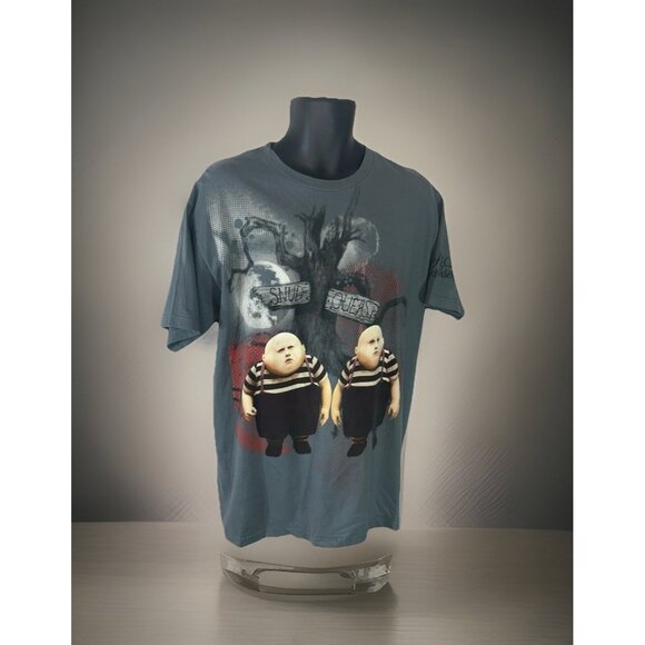 Walt Disneyland T-Shirt Men's Large Gray Alice In Wonderland Tweedle Dee & Dum